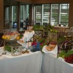 Garden themed wedding reception